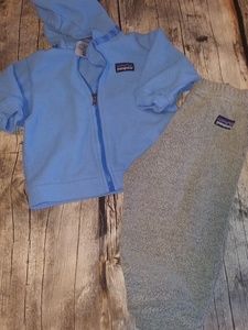 Patagonia 6 month fleece set jacket pants